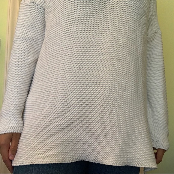 White oversized knitted sweater - Picture 5 of 6